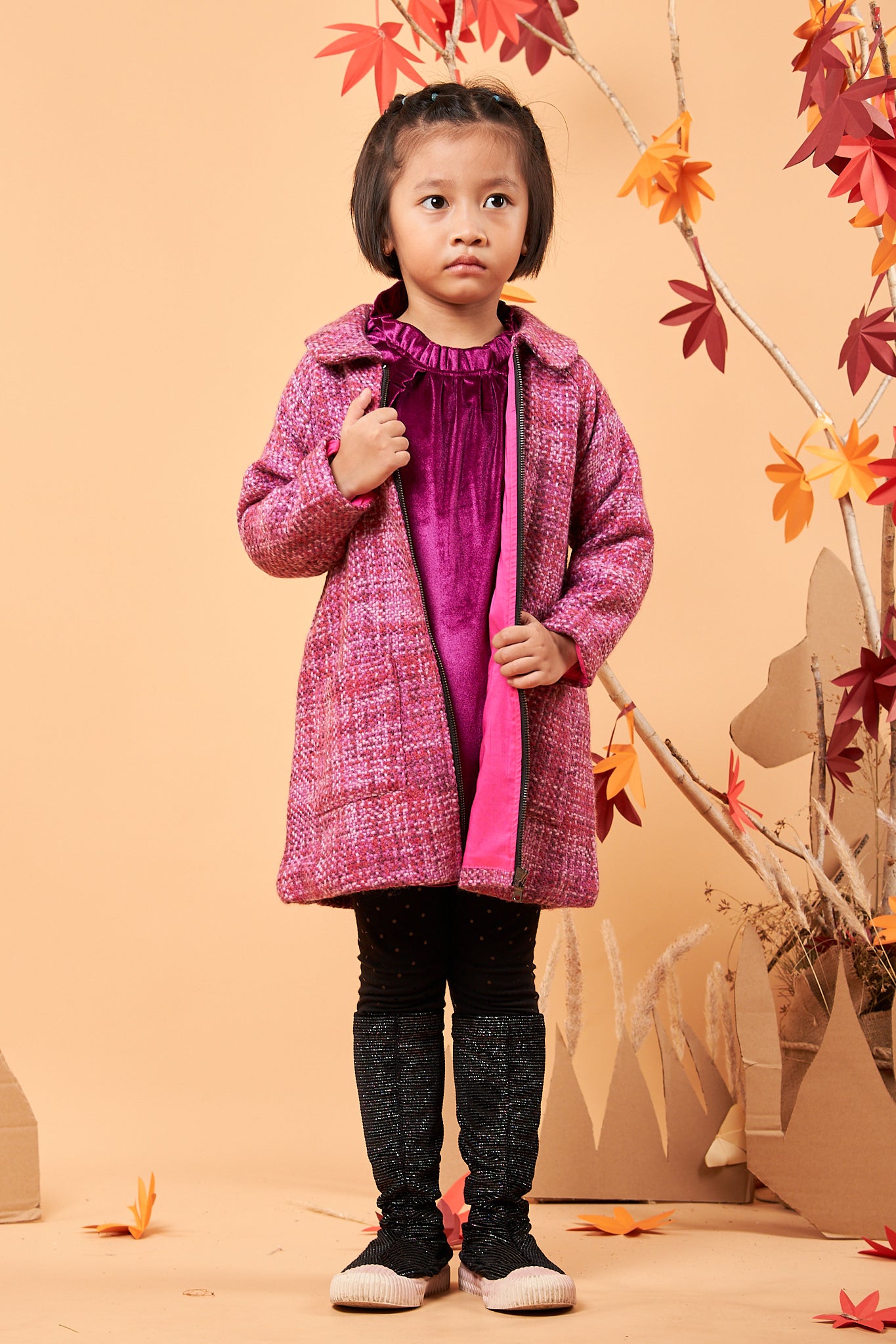 Kids Tweed Coat