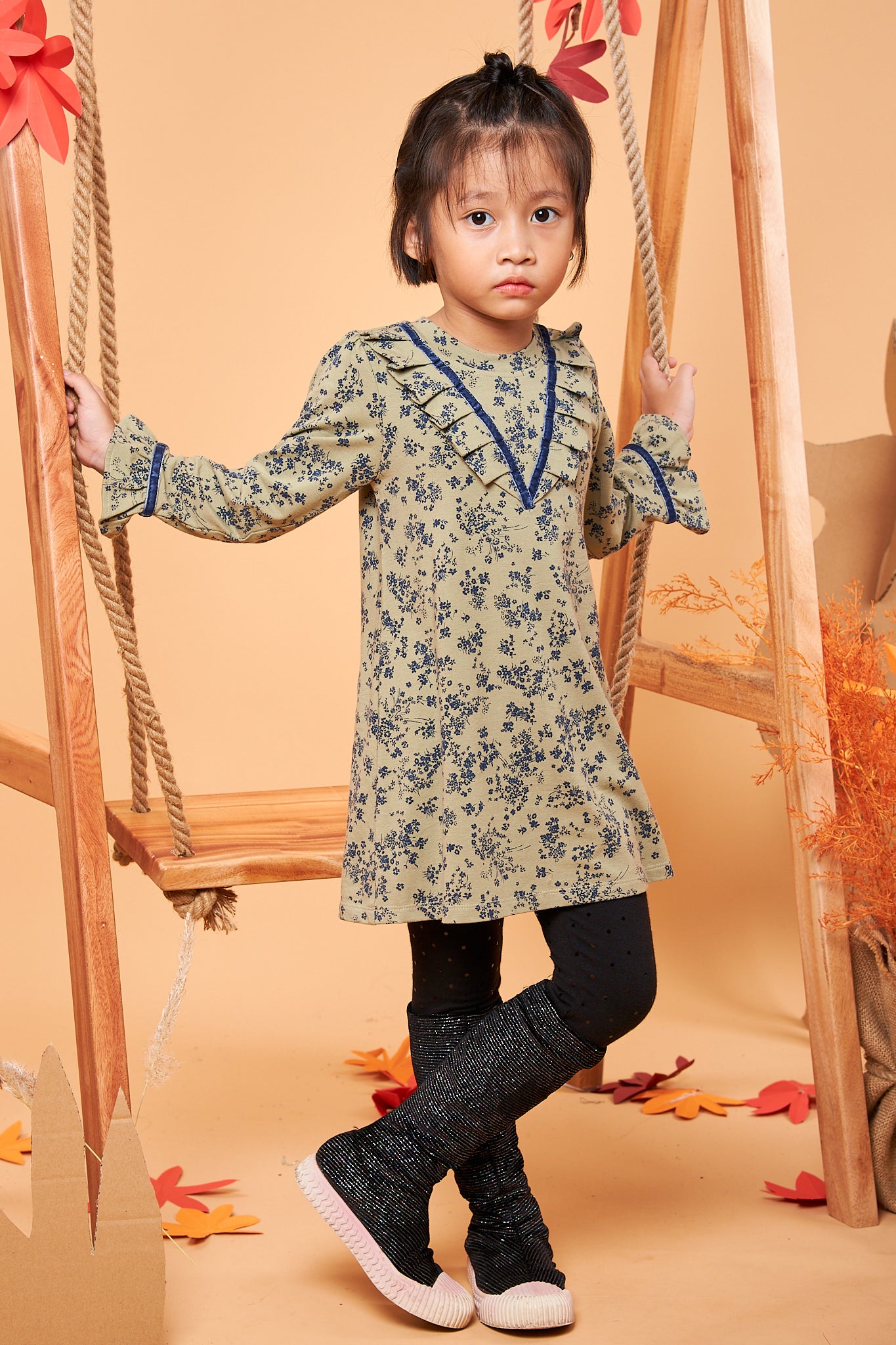 Kids Mockneck Dress