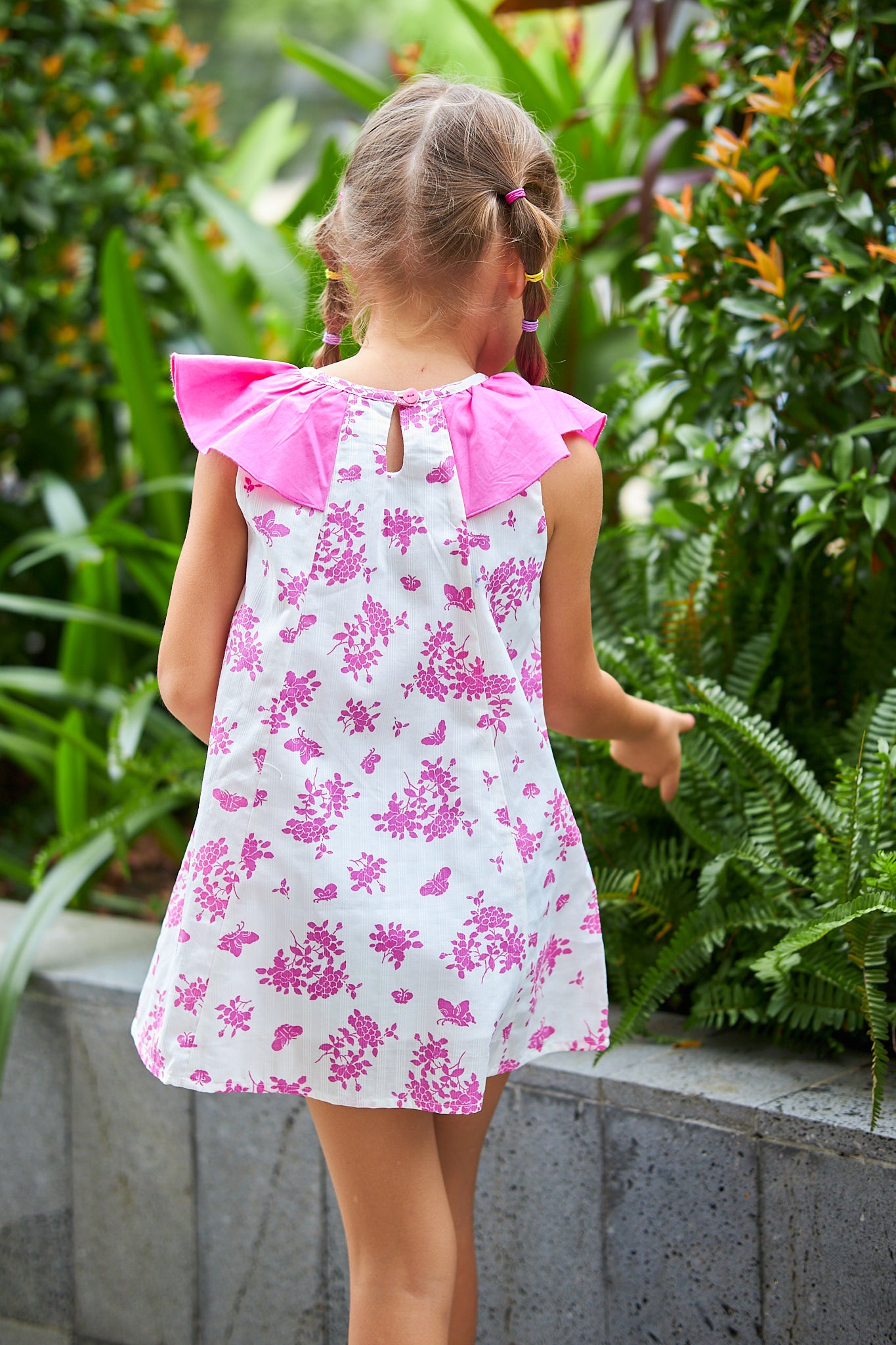 Kids Flutter Sleeves Dress