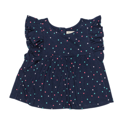 Kids Flutter Sleeves Crop Top