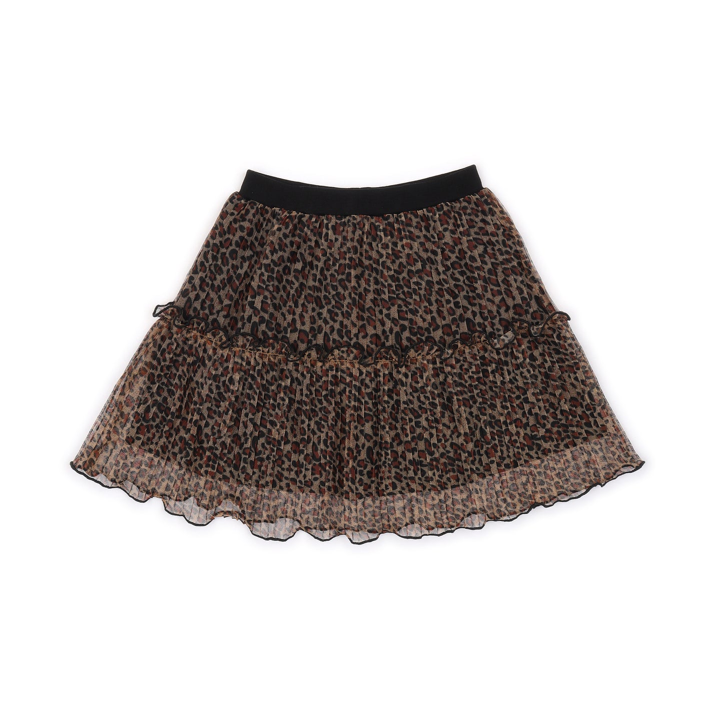 Kids Mesh Tiered Skirt