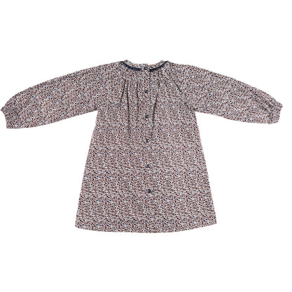 Kids Shirring Collar Dress