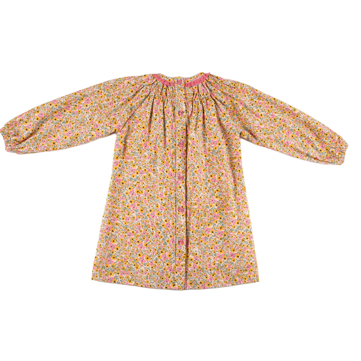 Kids Shirring Collar Dress