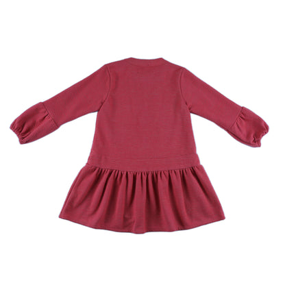 Kids Puff Sleeves Tiered Dress