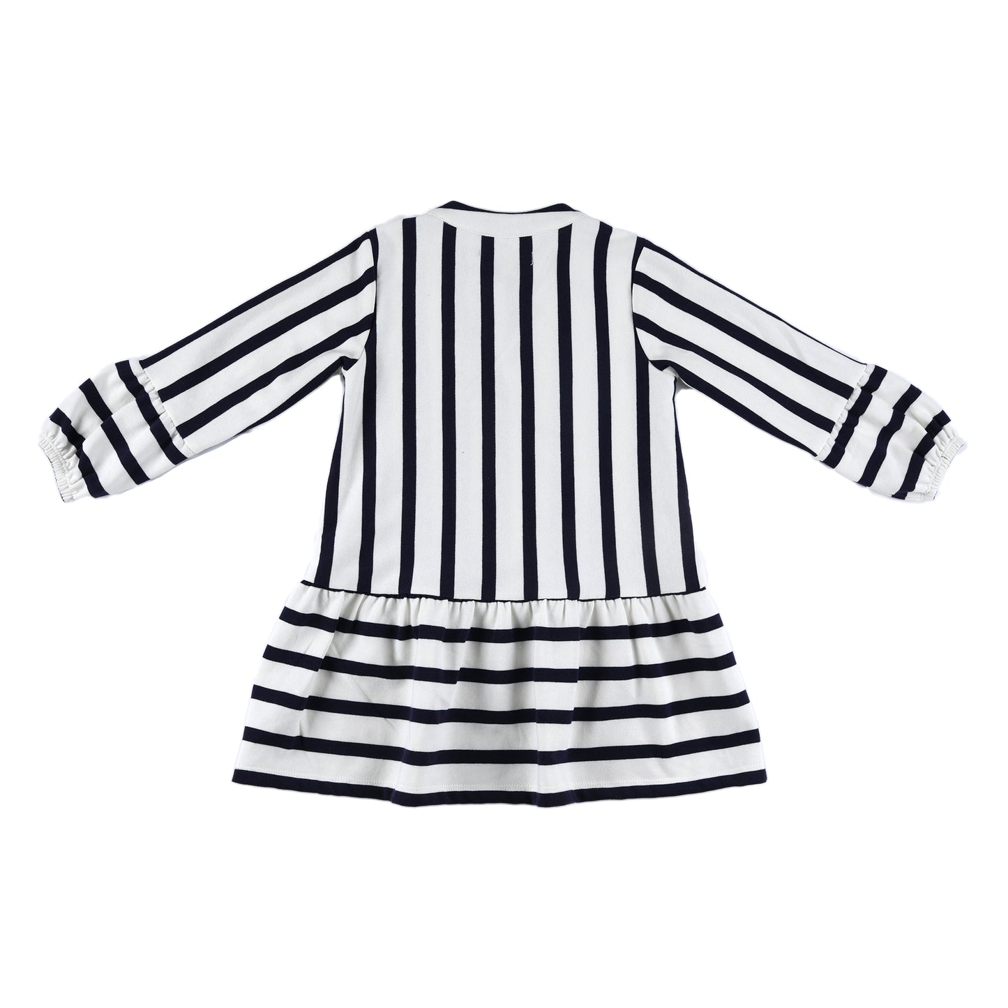 Kids Puff Sleeves Tiered Dress