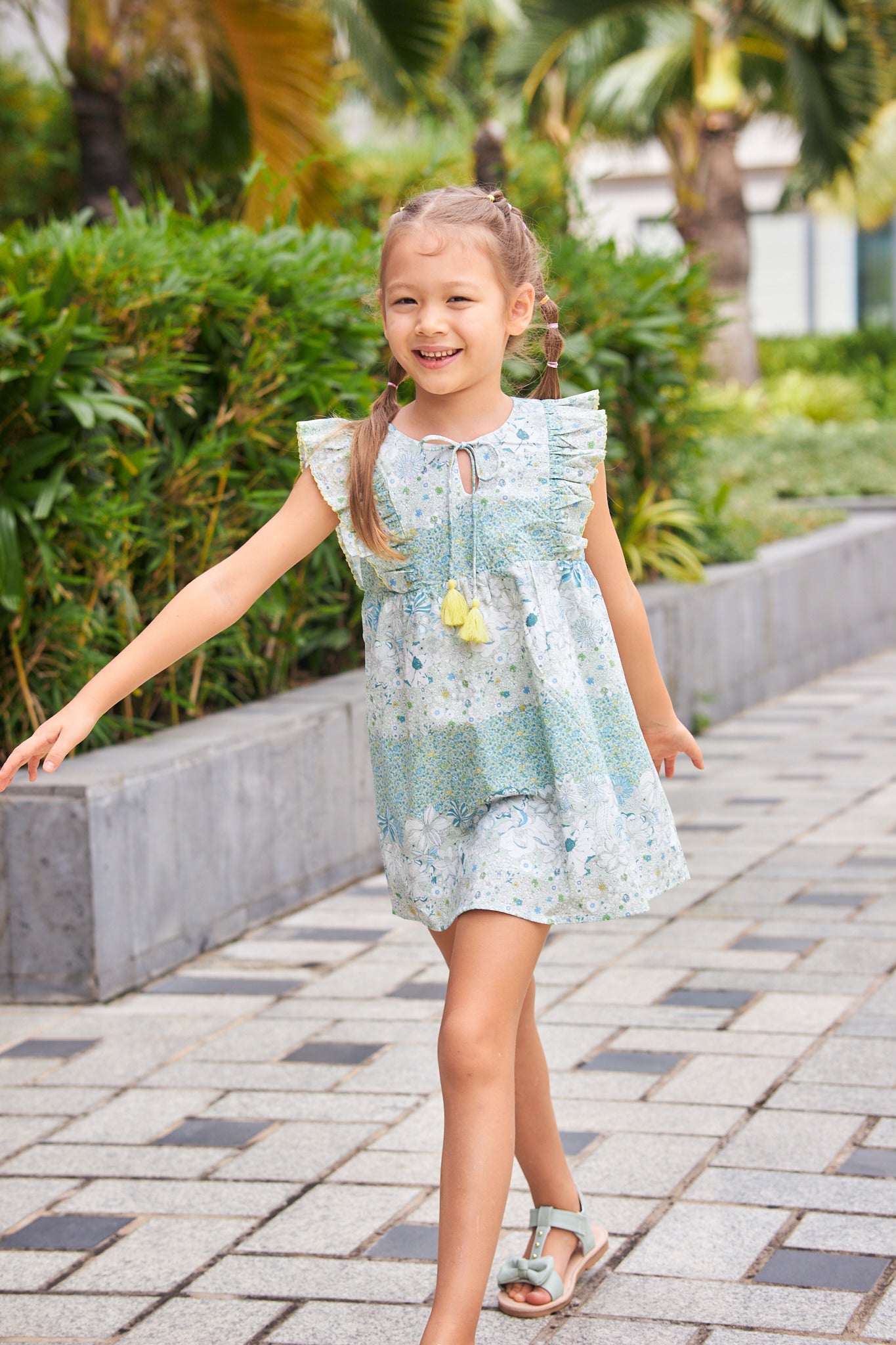 Kids Flutter Steeve with tassle  Dress