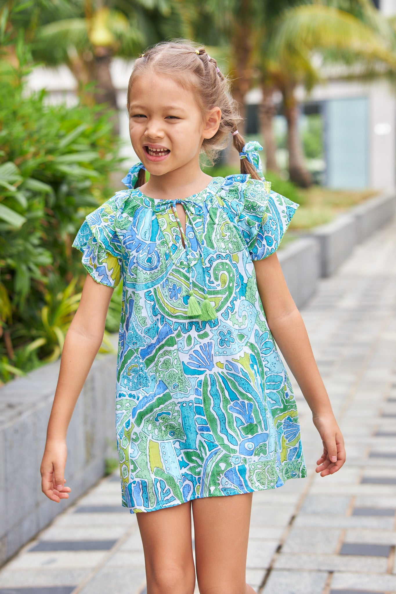 Kids Shift Picot Dress