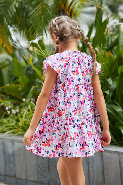 Kids Barbiedoll Tiered Dress