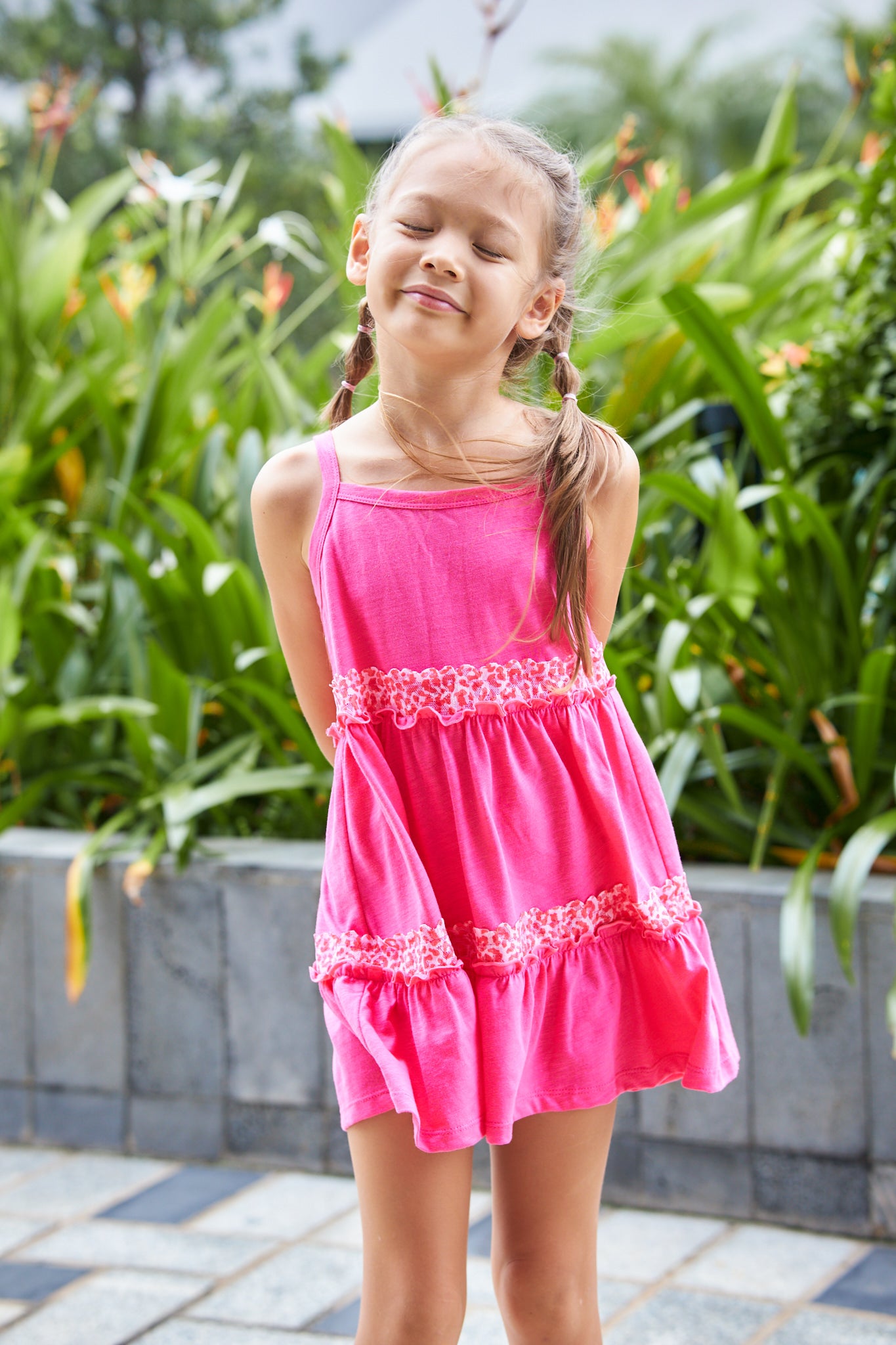 Kids Apron Tiered Dress