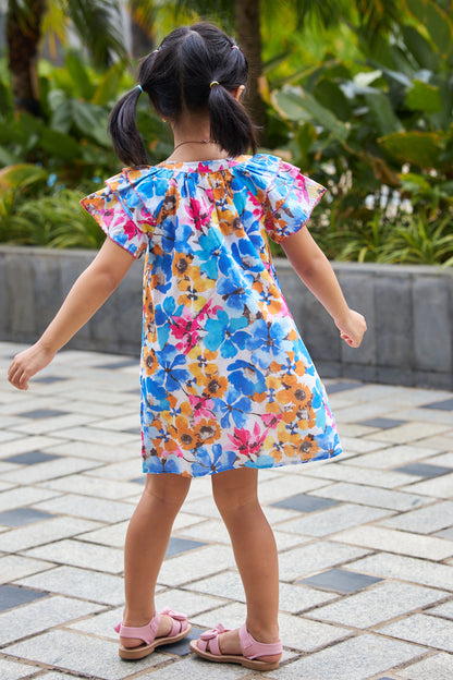 Kids Shift Picot Dress