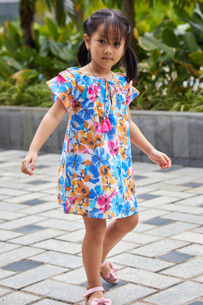 Kids Shift Picot Dress