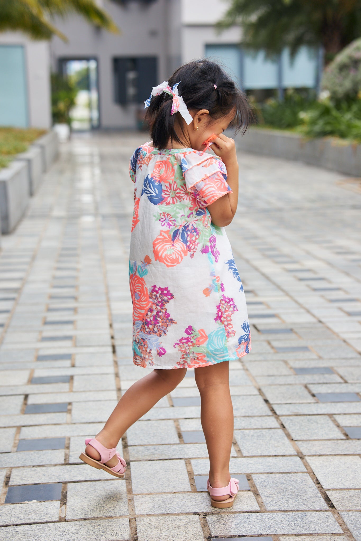 Kids Shift Picot Dress