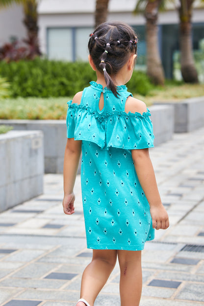 Kids Off Shoulder Dress