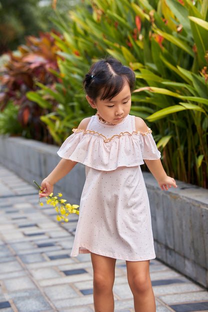 Kids Off Shoulder Dress