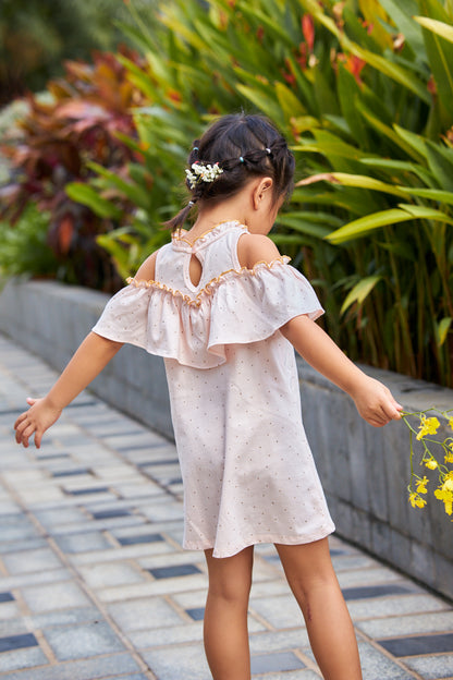 Kids Off Shoulder Dress