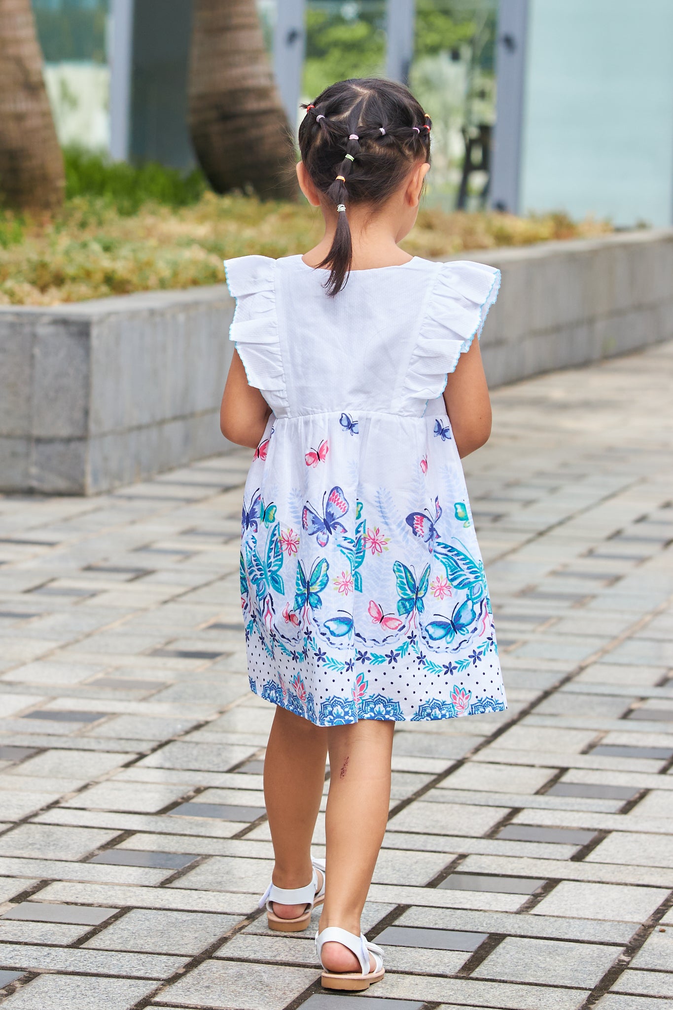 Kids Flutter Steeve with tassle  Dress