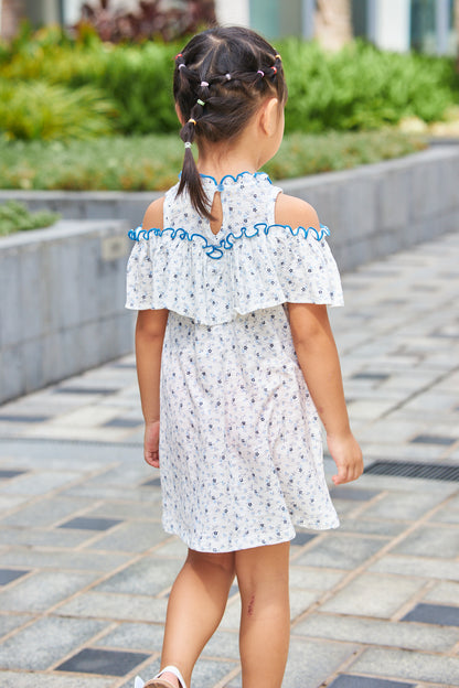 Kids Off Shoulder Dress