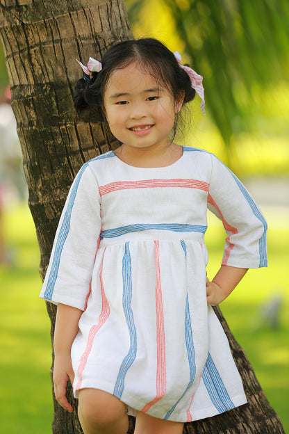 Kids Elbow Sleeves Dress