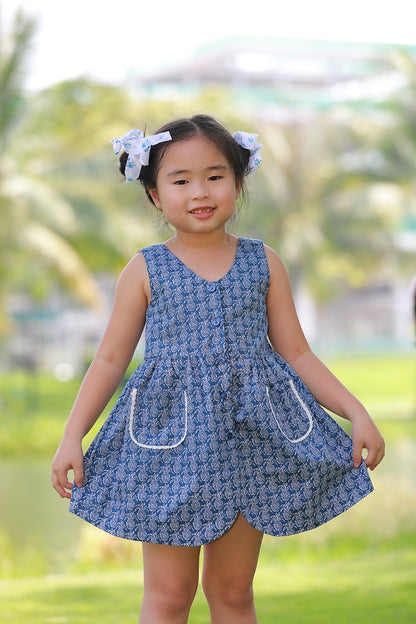 Kids Apron Neck Dress