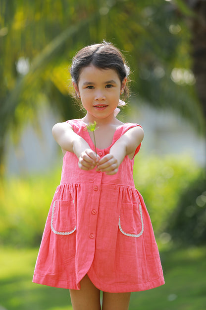 Kids Apron Neck Dress