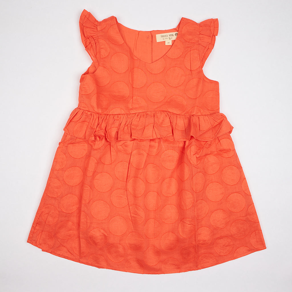 Kids Flutter Sleeves Dress