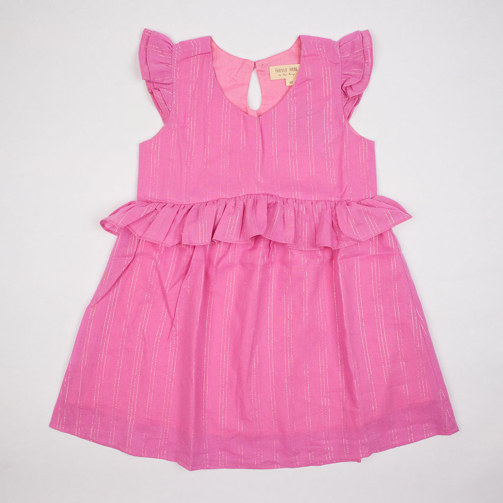 Kids Flutter Sleeves Dress