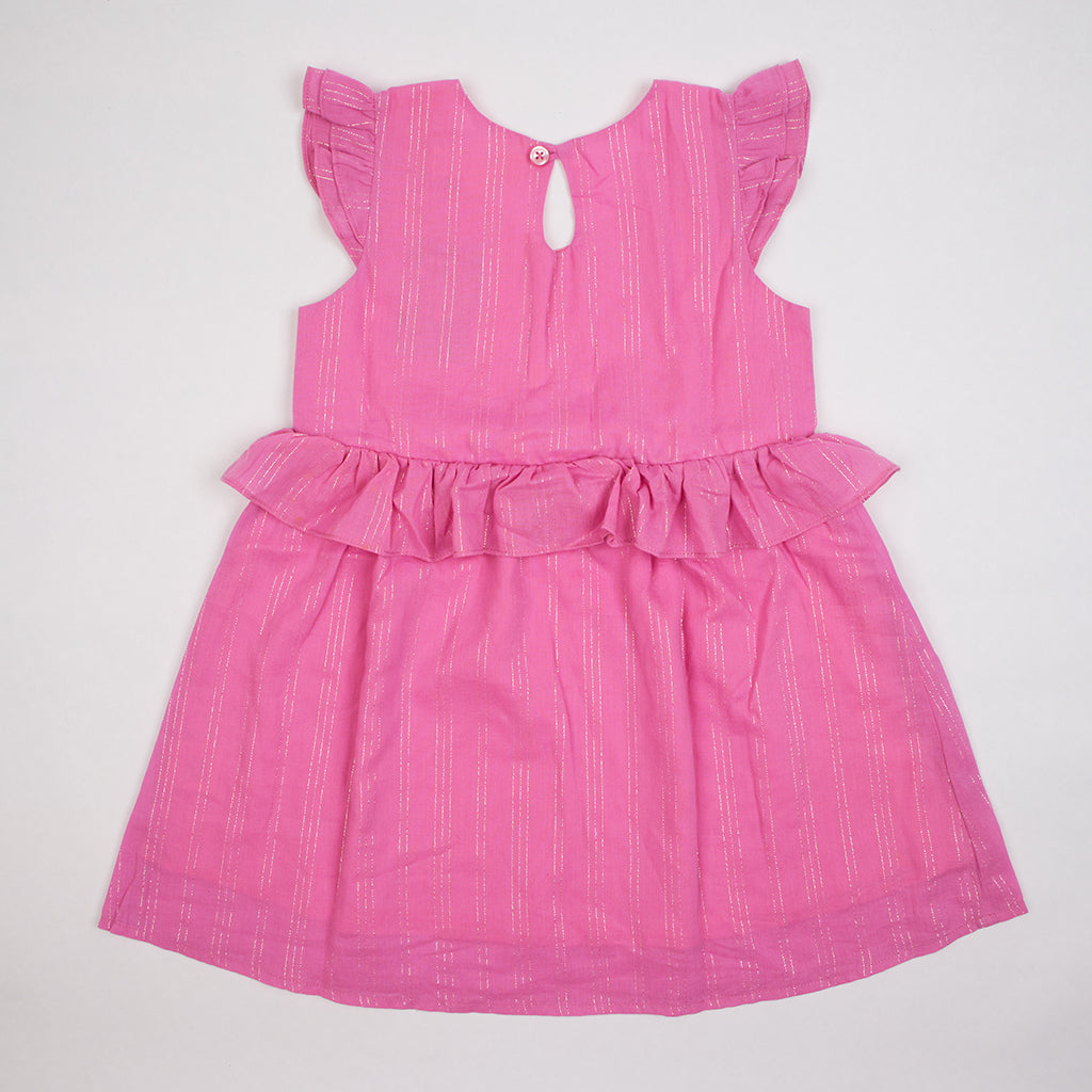 Kids Flutter Sleeves Dress