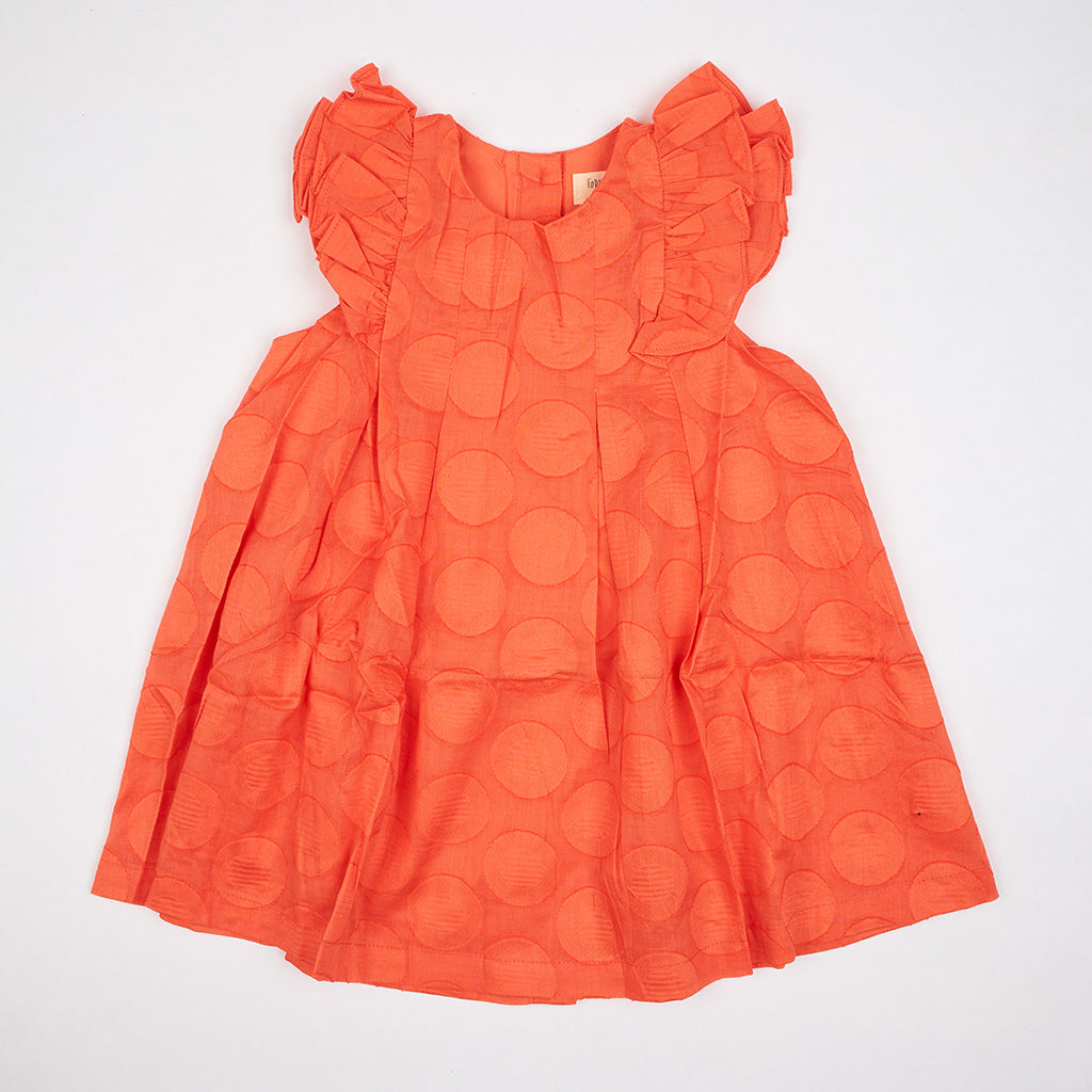 Kids Flutter Sleeves Dress