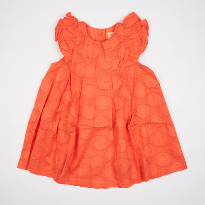 Kids Flutter Sleeves Dress