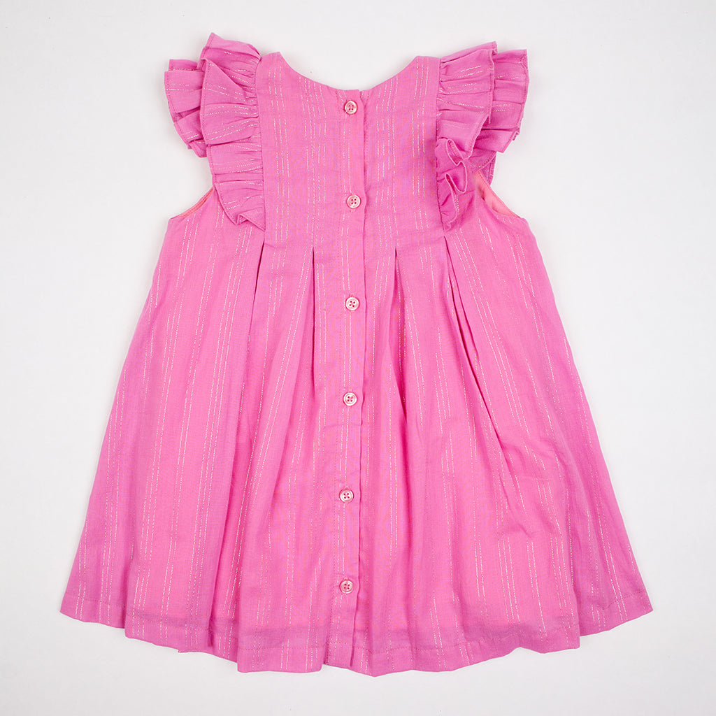 Kids Flutter Sleeves Dress