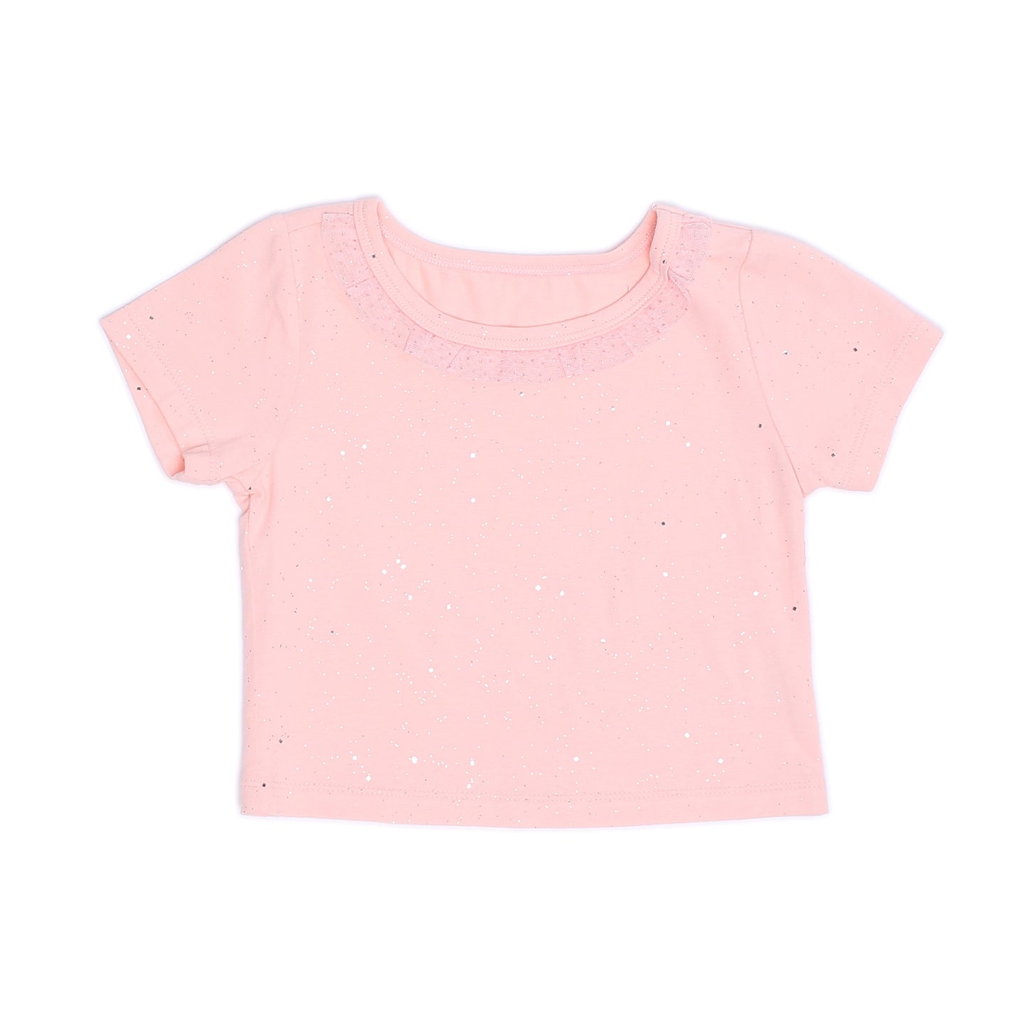 Kids Short Sleeves Crop Top