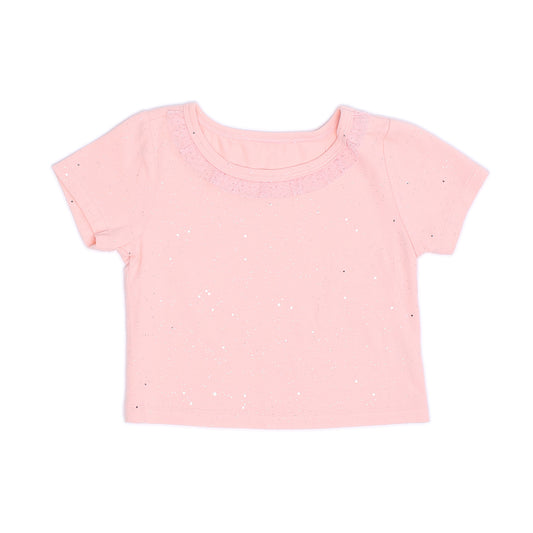 Kids Short Sleeves Crop Top