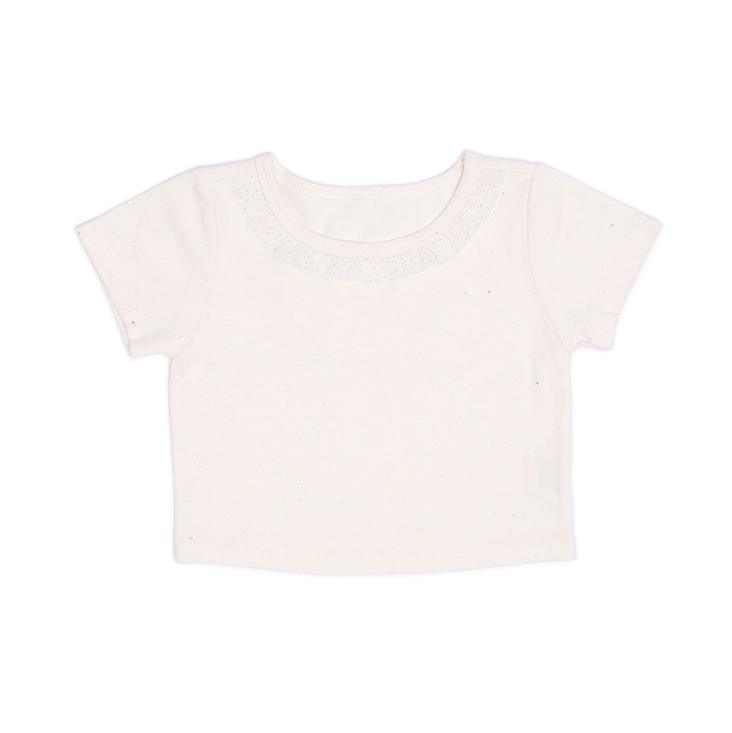 Kids Short Sleeves Crop Top