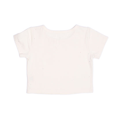 Kids Short Sleeves Crop Top