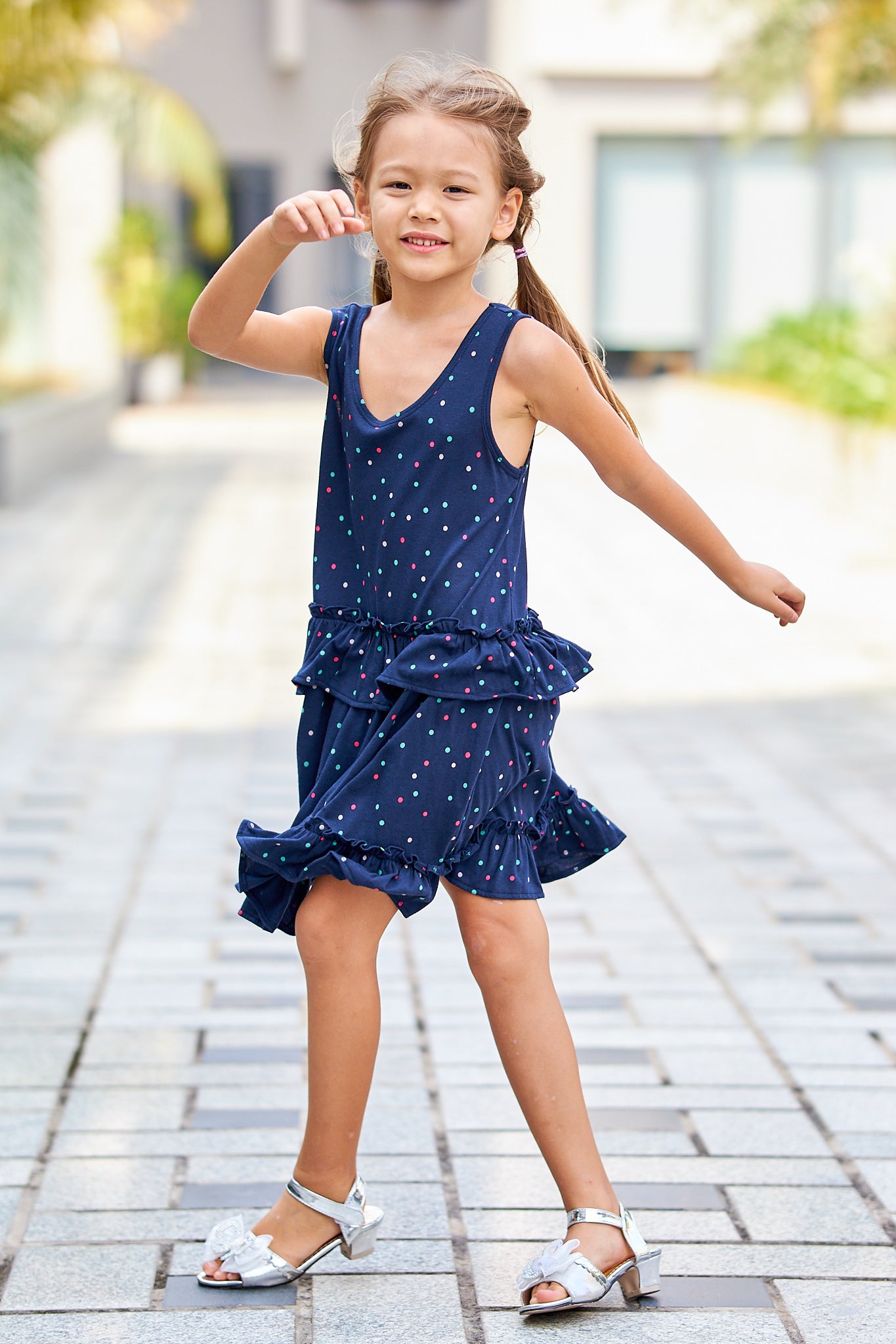 Kids Ruffle Swing Dress