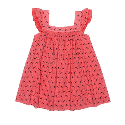 Kids Babydoll Flutter Sleeve Dress