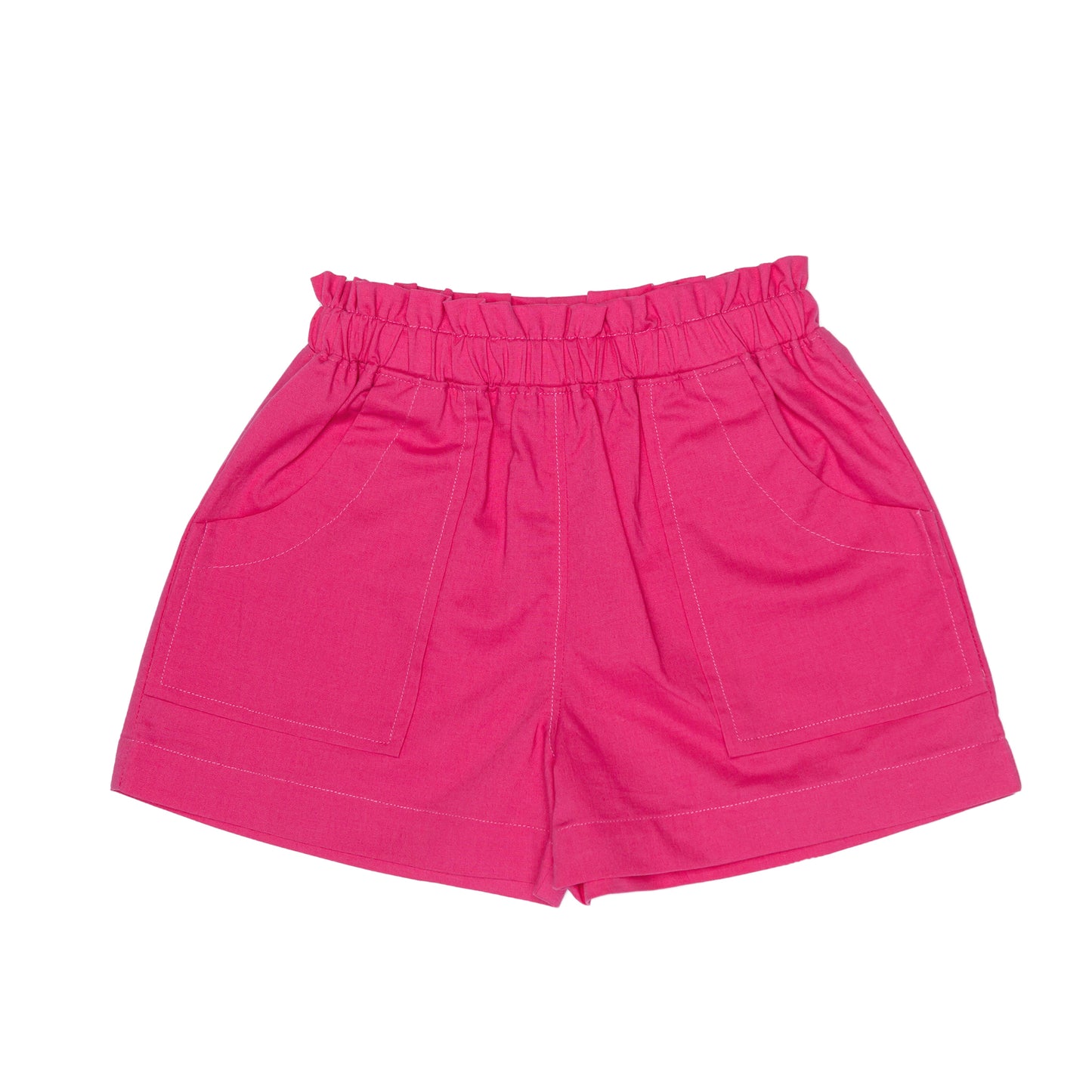 Kids Khaki Pull on Front Pocket Shorts