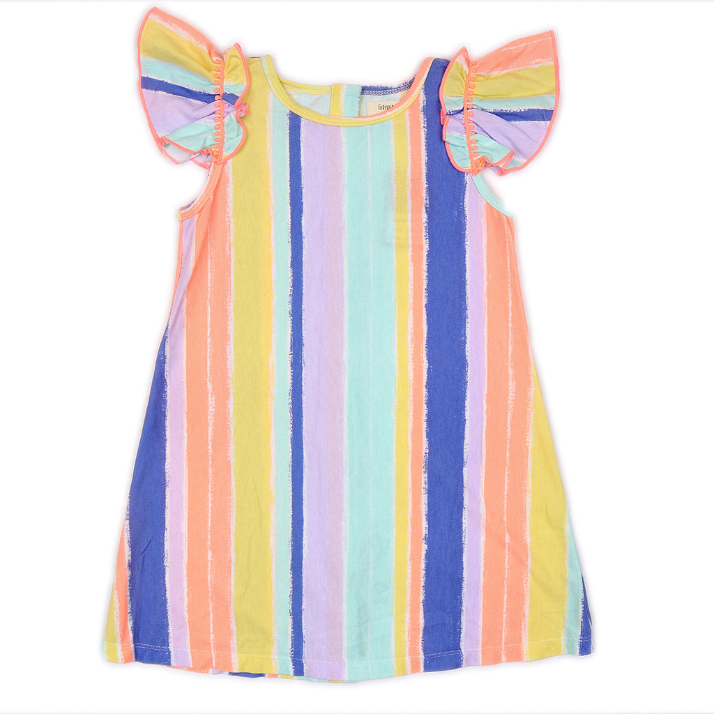 Kids Flutter Sleeves Dress