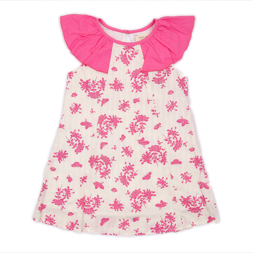 Kids Flutter Sleeves Dress