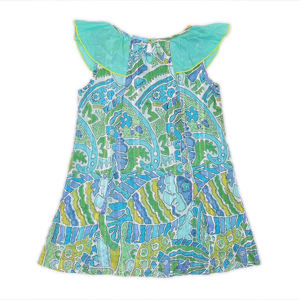 Kids Flutter Sleeves Dress