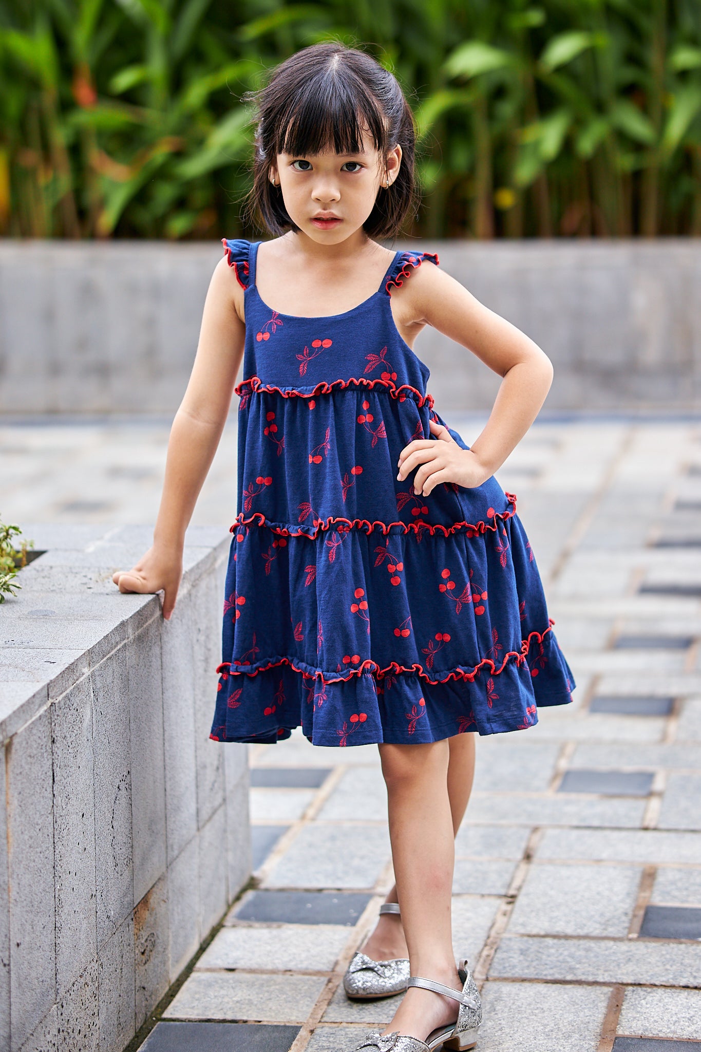 Kids Ruffle Tiered Dress