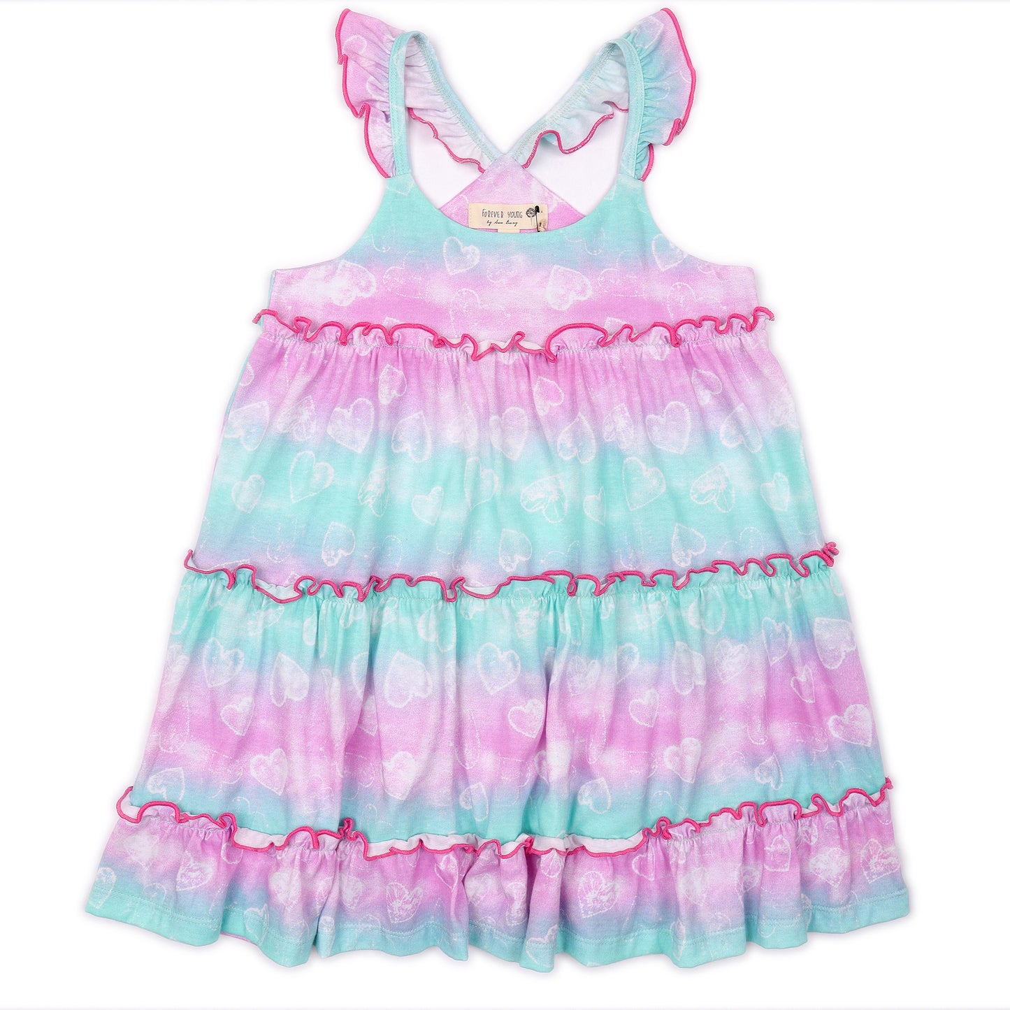 Kids Ruffle Tiered Dress