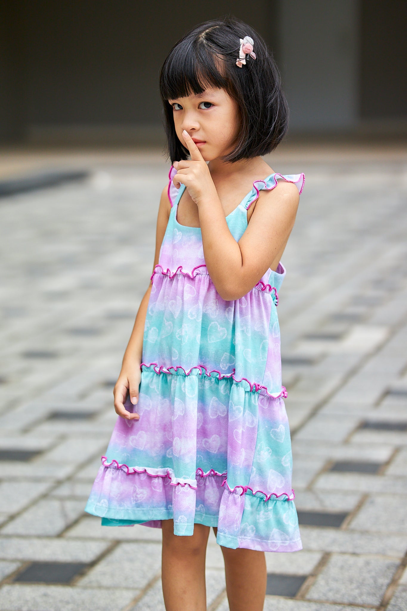 Kids Ruffle Tiered Dress