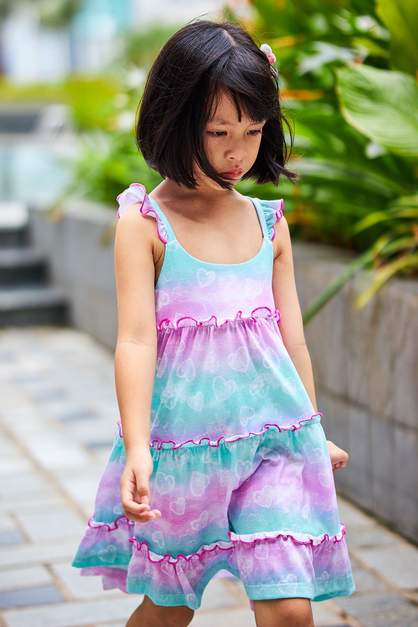 Kids Ruffle Tiered Dress