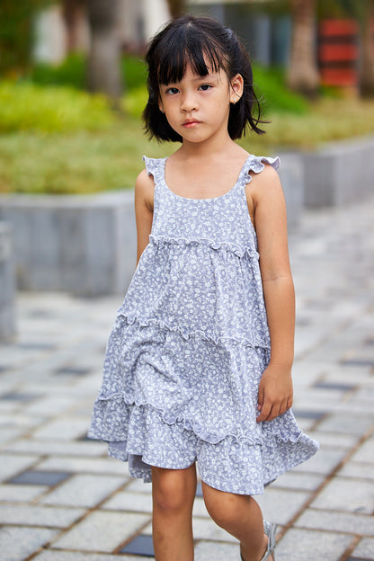 Kids Ruffle Tiered Dress