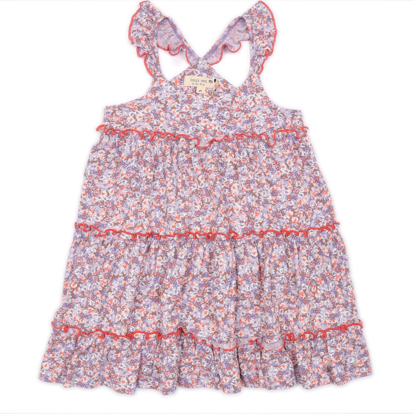 Kids Ruffle Tiered Dress