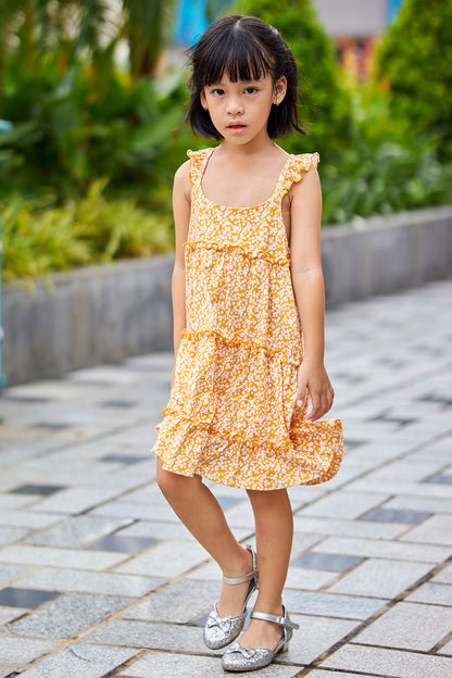 Kids Ruffle Tiered Dress