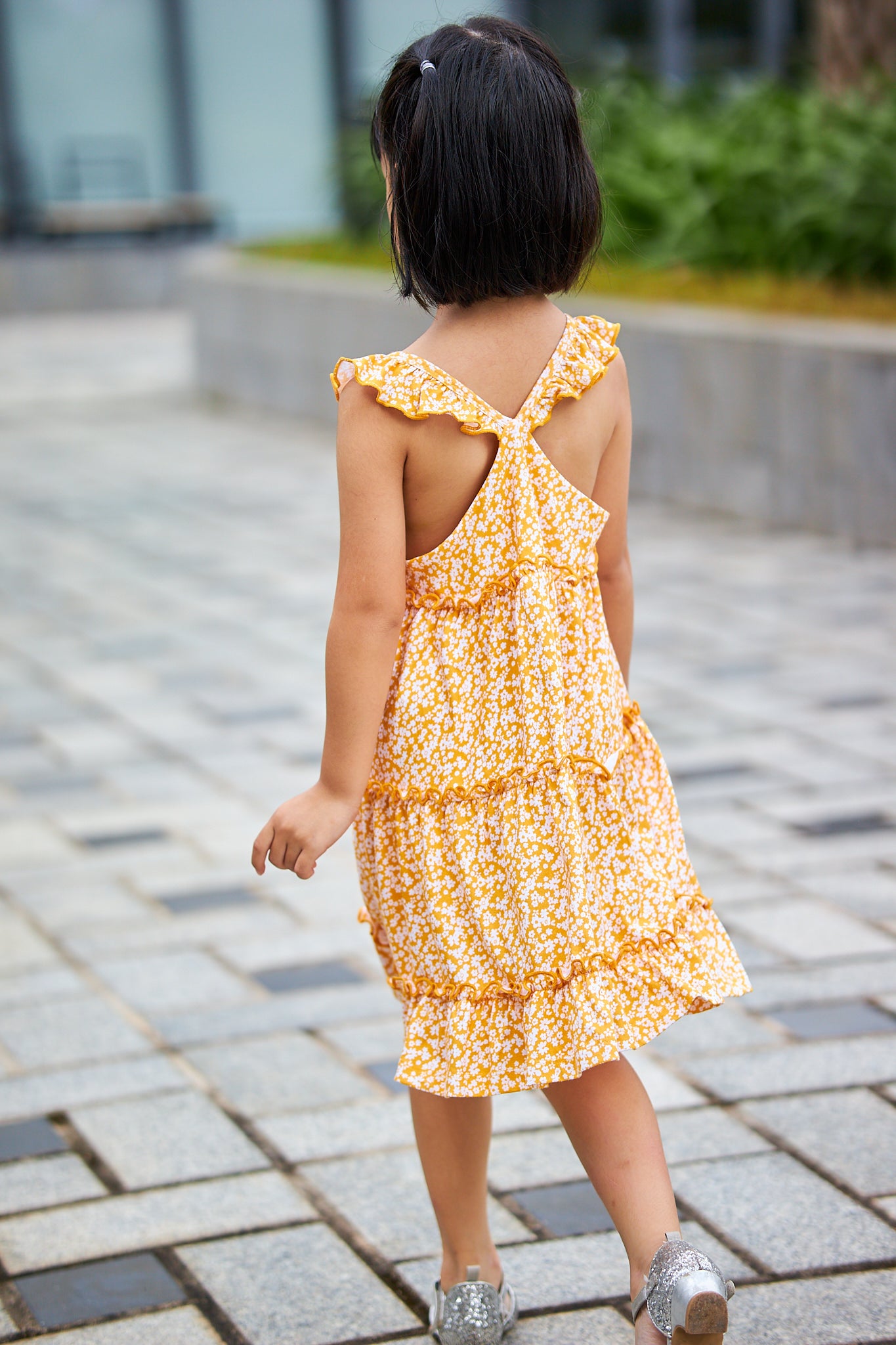 Kids Ruffle Tiered Dress