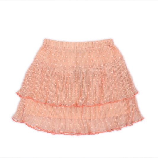 Kids Mesh Tiered Skirt