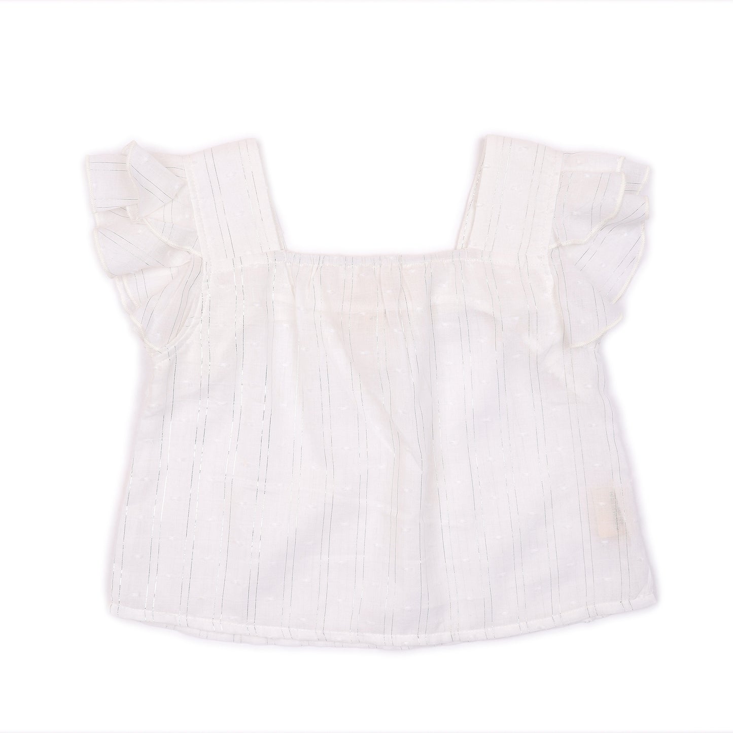 Kids Dual Layers Sleeves Crop Top